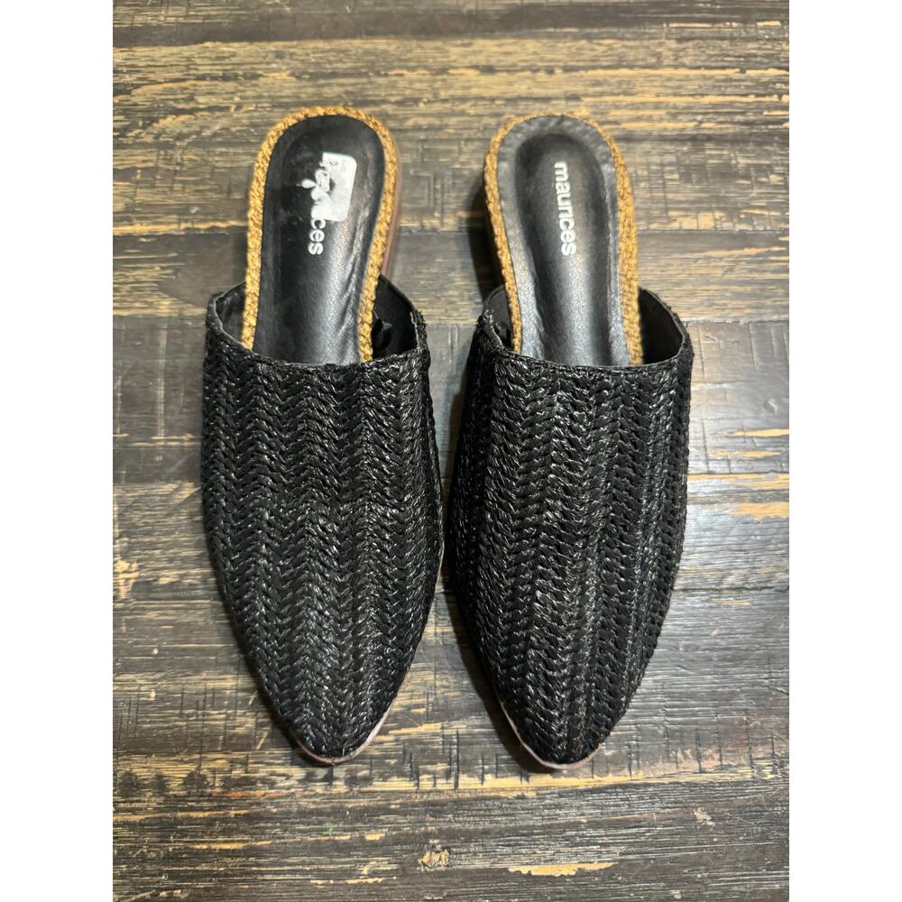 Maurices mules/flats Black Women 7.5 - Picture 2 of 4